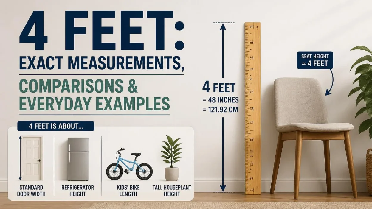 4 Feet: Exact Measurements, Comparisons & Everyday Examples