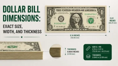 Dollar Bill Dimensions: Exact Size, Width, and Thickness
