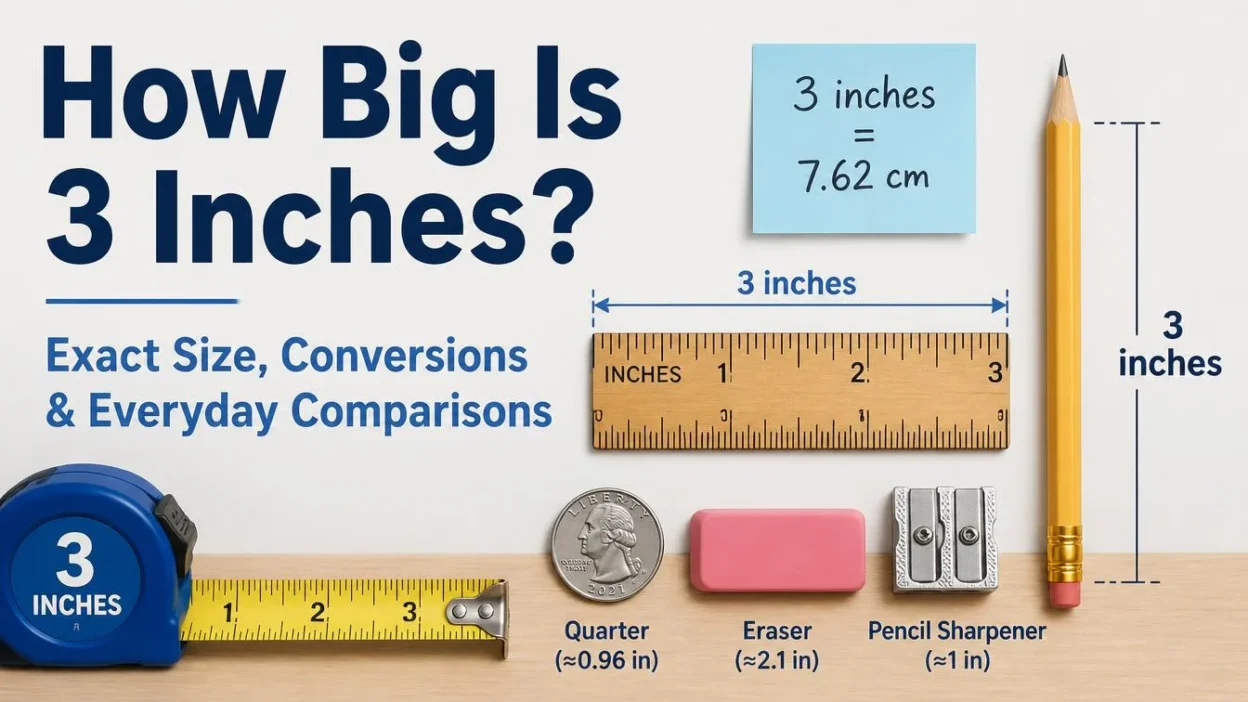 How Big Is 3 Inches? Exact Size, Conversions & Everyday Comparisons