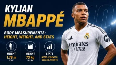 Kylian Mbappé Body Measurements: Height, Weight, and Stats