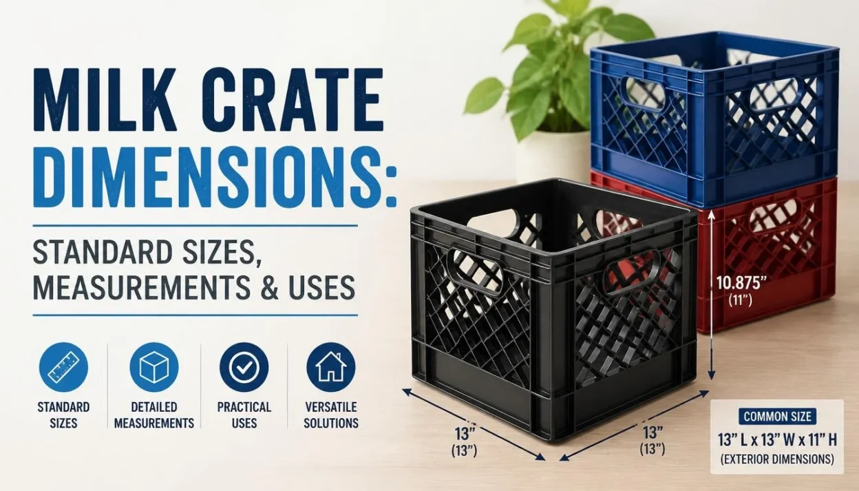 Milk Crate Dimensions: Standard Sizes, Measurements & Uses